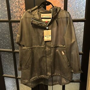 Hunter Gray Transparent Rain Smock